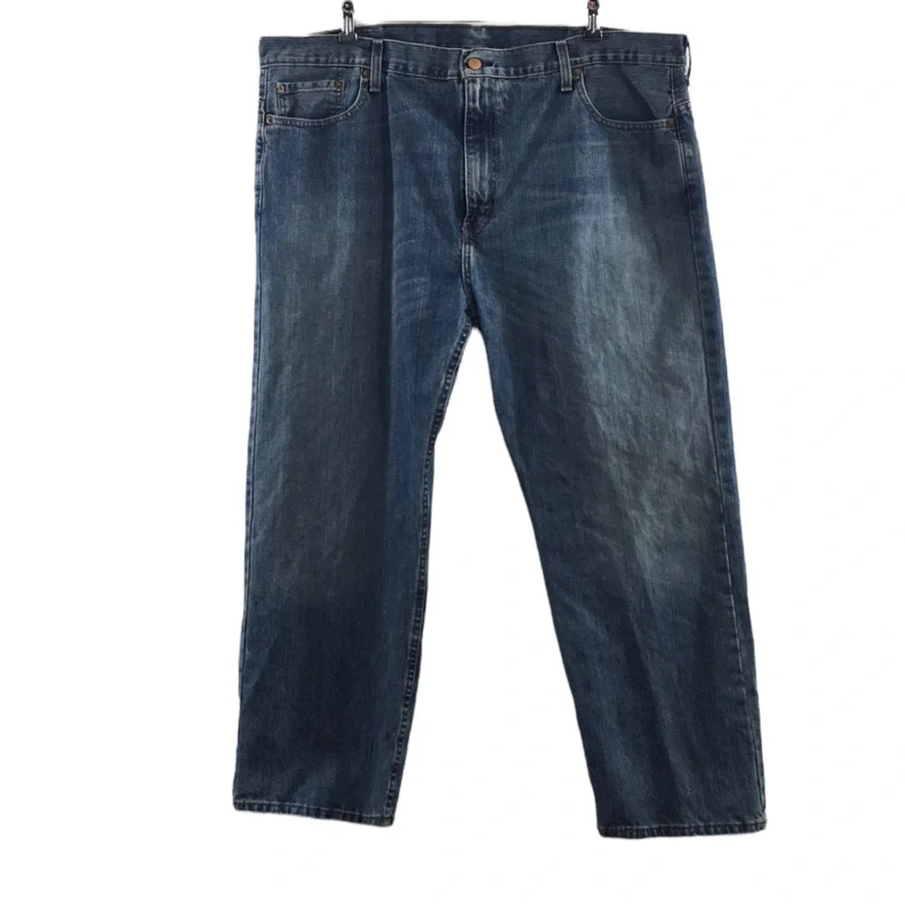Levi's 569 Straight Jeans Mens 42x30 Medium Wash Cotton Denim